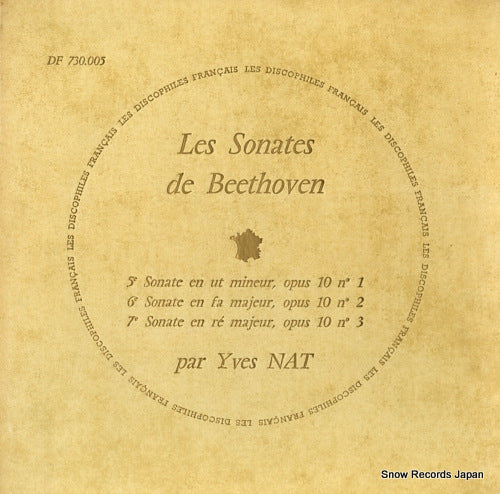 NAT, YVES beethoven; les sonates de beethoven no.5/no.6/no.7 DF730.005