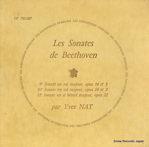 NAT, YVES beethoven; les sonates de beethoven no.9/no.10/no.11 DF730.007