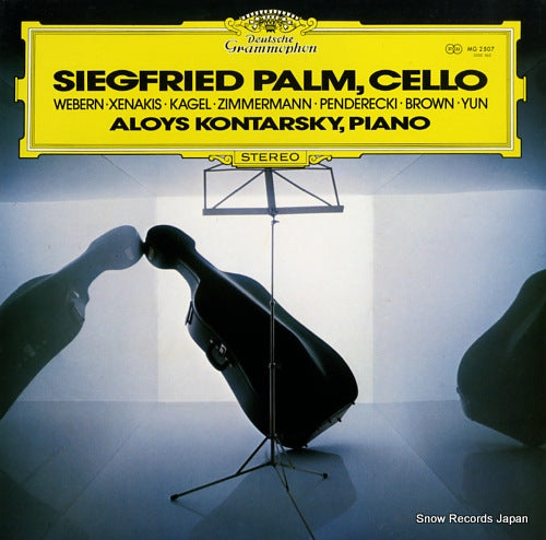 PALM, SIEGFRIED, AND ALOYS KONTARSKY siegfried palm cello recital MG2507