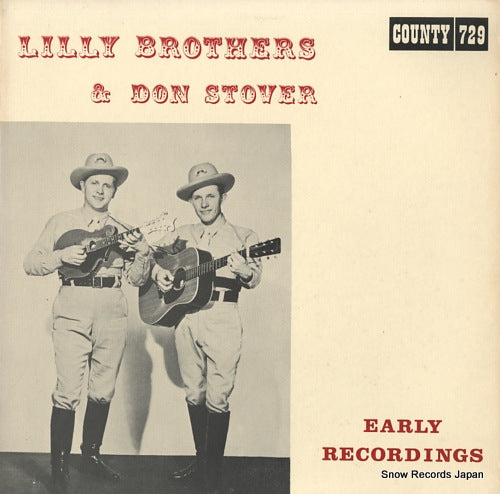 BROTHERS, LILLY, AND DON STOVER early recordings COUNTY729