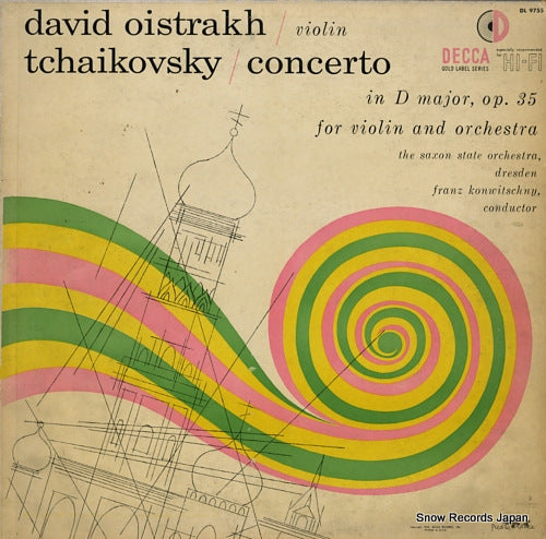 OISTRAKH, DAVID tchaikowsky; concerto in d major op.35 DL9755