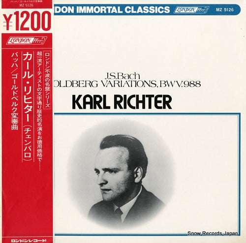 RICHTER, KARL bach; goldberg variations, bwv.988 MZ5126
