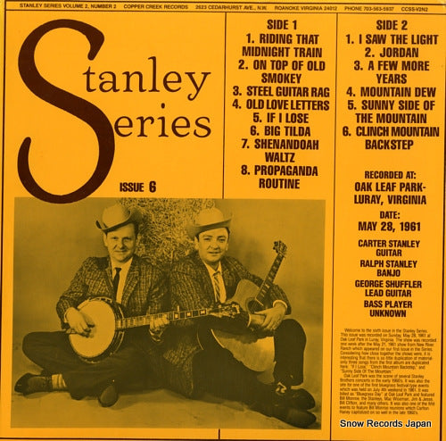 STANLEY BROTHERS, THE stanley series vol.2, no.2 CCSS-V2N2