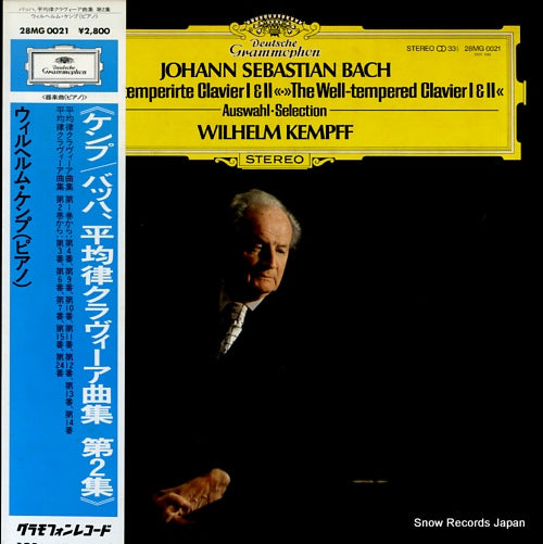 KEMPFF, WILHELM bach; the well-tempered clavier i & ii 28MG0021
