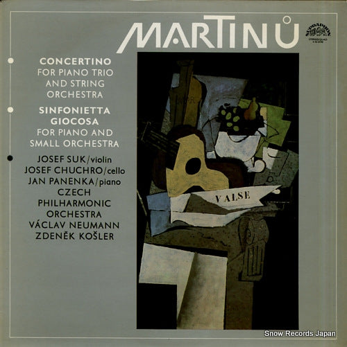 KOSLER, ZDENEK martinu; concertino / sinfonietta giocosa 4102198