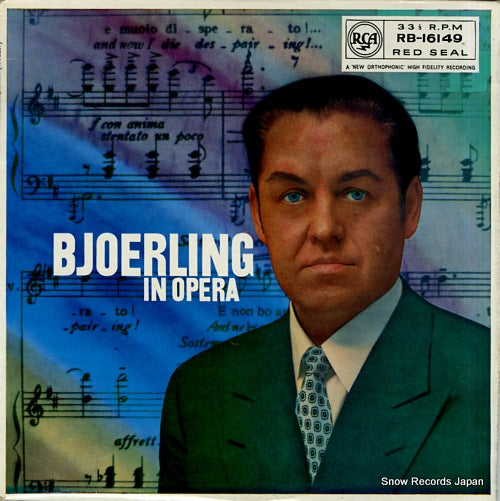 BJOERLING, JUSSI bjoerling in opera RB-16149