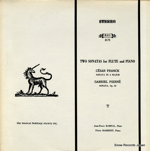 RAMPAL, JEAN-PIERRE franck; sonata in a major / pierne; sonata, op.36 MHS3175