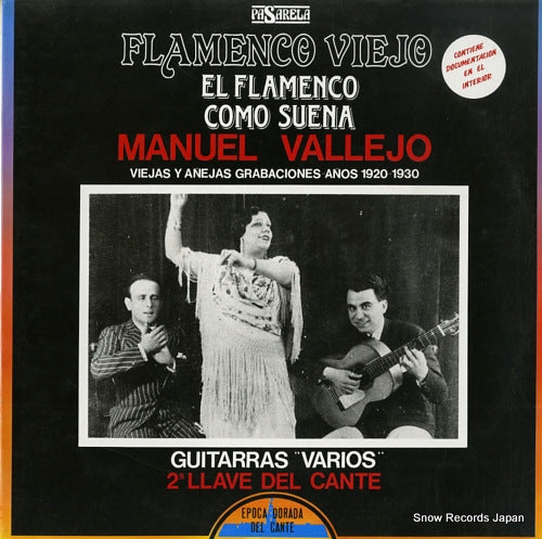 VALLEJO, MANUEL flamenco viejo el flamenco como suena PSD-5073-00