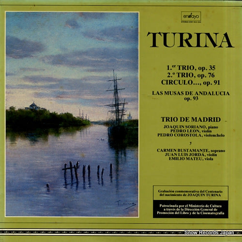 TRIO DE MADRID turina; trios, la musas de andalucia ENY-953
