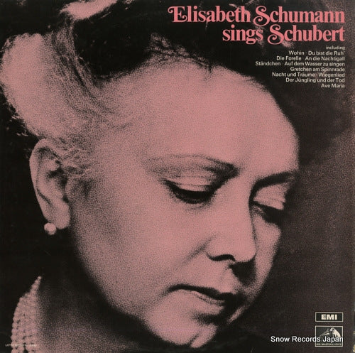 SCHUMANN, ELISABETH sings schubert HQM1240