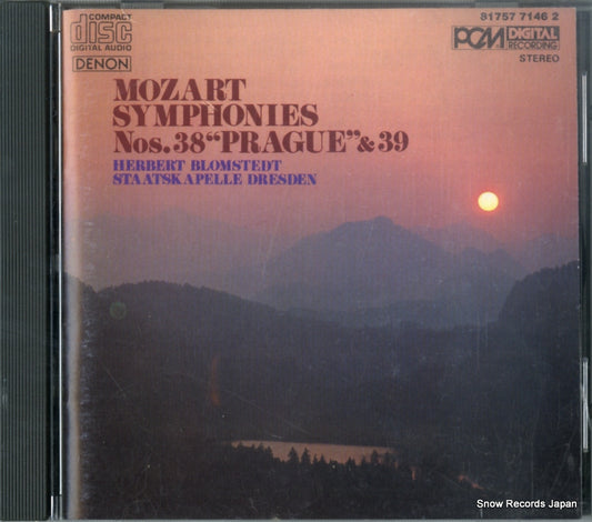 BLOMSTEDT, HERBERT mozart; symphonies nos.38 "prague" & 39 8175771462 / CO-7146
