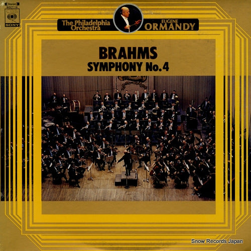 ORMANDY, EUGENE brahms; symphony no.4 SOCT19