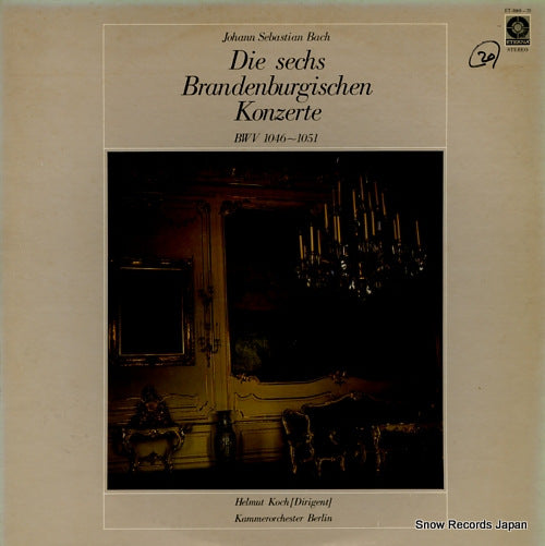 KOCH, HELMUT bach; die sechs brandenburgischen konzerte bwv 1046-1051 ET-3069