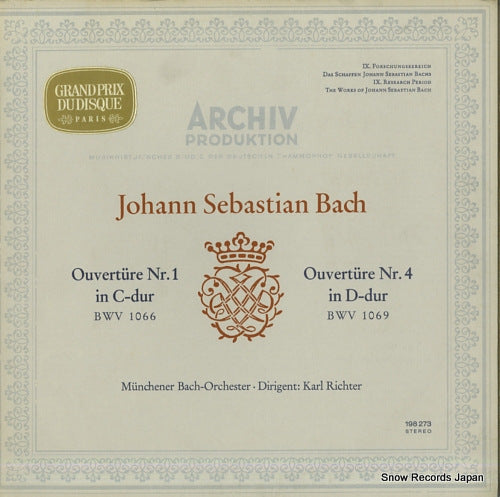 RICHTER, KARL bach; ouverture nr.1 & nr.4 198273