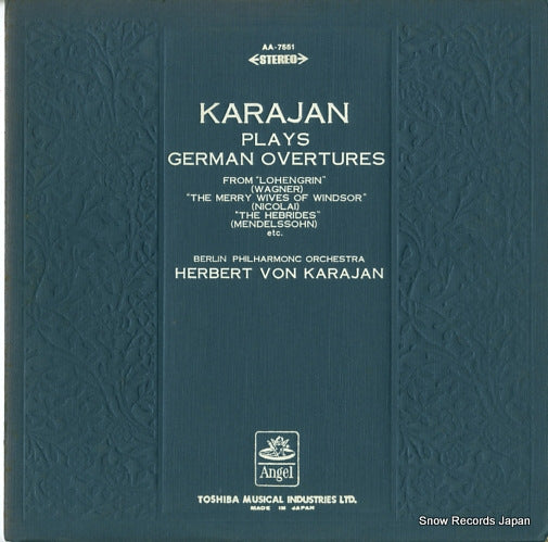 KARAJAN, HERBERT VON plays german overtures AA-7551