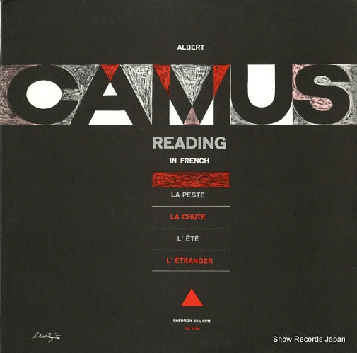 CAMUS, ALBERT reading in french TC1138