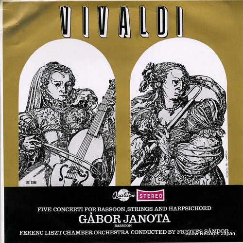 JANOTA, GABOR vivaldi; five concerti for bassoon, strings and harpsichord LPX11346