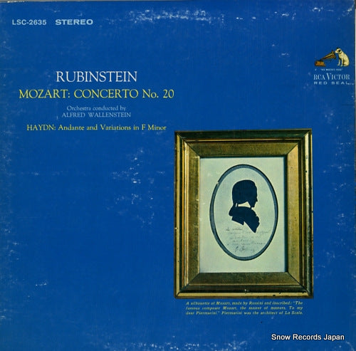 RUBINSTEIN, ARTUR mozart; concerto no.20 LSC-2635
