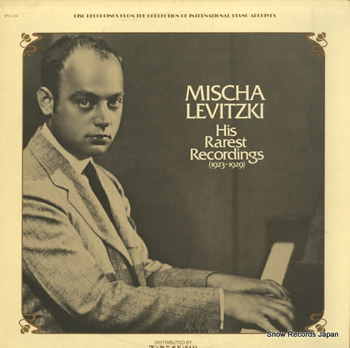 LEVITZKI, MISCHA his rarest recordings (1923-1929) IPA114