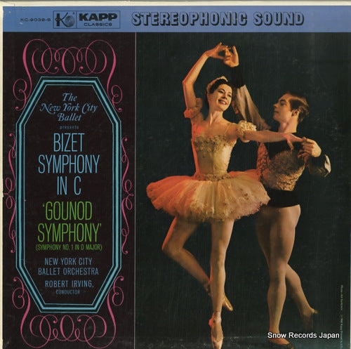 IRVING, ROBERT bizet; symphony in c KC-9039-S