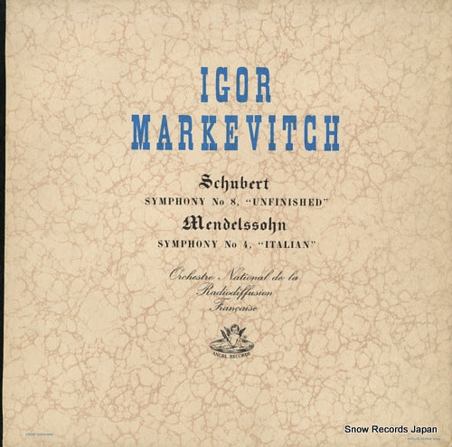 MARKEVITCH, IGOR schubert; symphony no.8 "unfinished" ANG35309