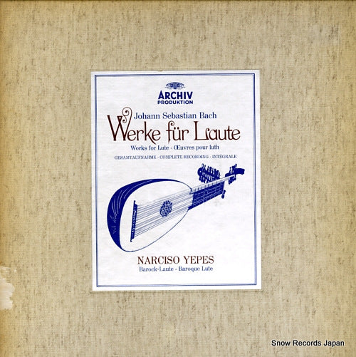 YEPES, NARCISO bach; works for lute 2708030