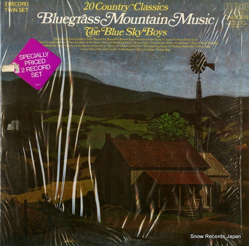 BLUE SKY BOYS, THE bluegrass mountain music 20 country classics ADL2-0726(E)