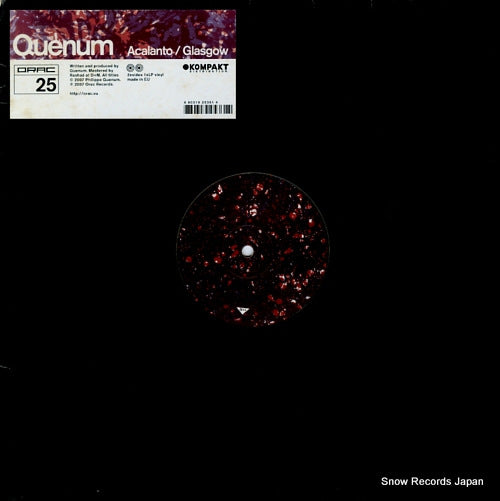 QUENUM acalanto / glasgow ORAC25