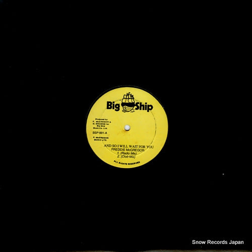 MCGREGOR, FREDDIE and so i will wait for you BSP-001