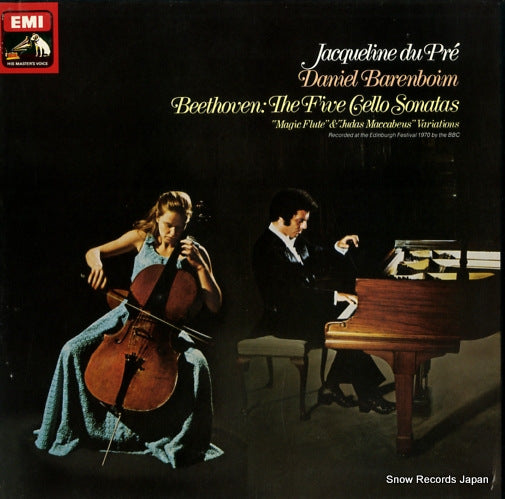 DU PRE, JACQUELINE,AND DANIEL BARENBOIM beethoven; the five cello sonatas SLS5042