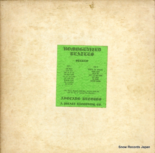 BEATLES, THE homogenized RR-1001