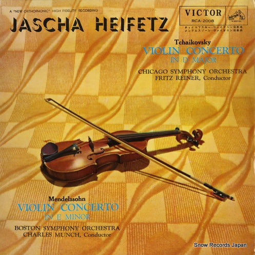 HEIFETZ, JASCHA tchaikovsky; violin concerto in d major RCA-2008