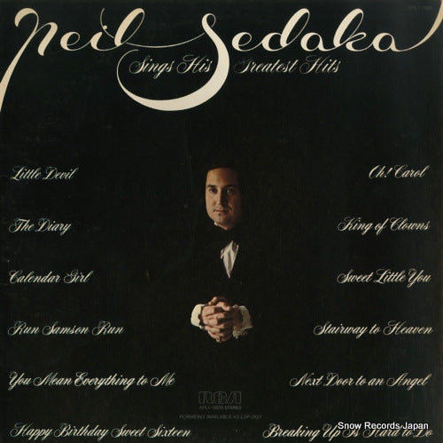 SEDAKA, NEIL neil sedaka sings his greatest hits APL1-0928