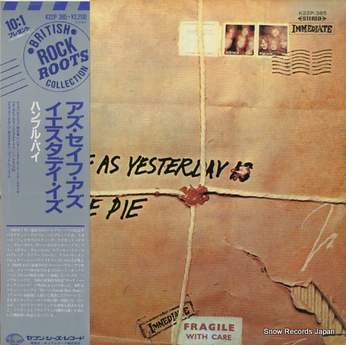 HUMBLE PIE as safe as yesterday is K22P385