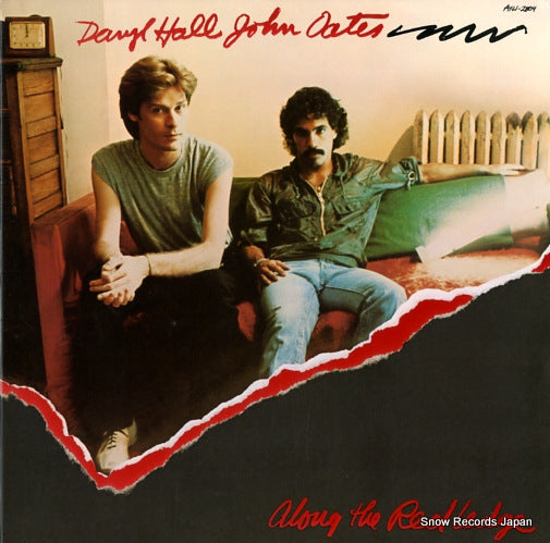 HALL, DARYL, AND JOHN OATES along the red ledge AFL1-2804