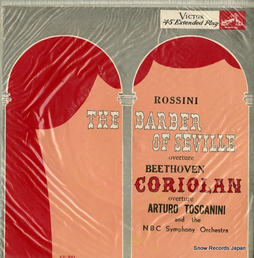 TOSCANINI, ARTURO rossini; the barber of seville overture EP-3011