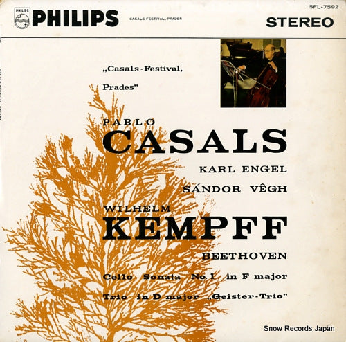 CASALS, PABLO beethoven; cello sonata no.1 SFL-7592