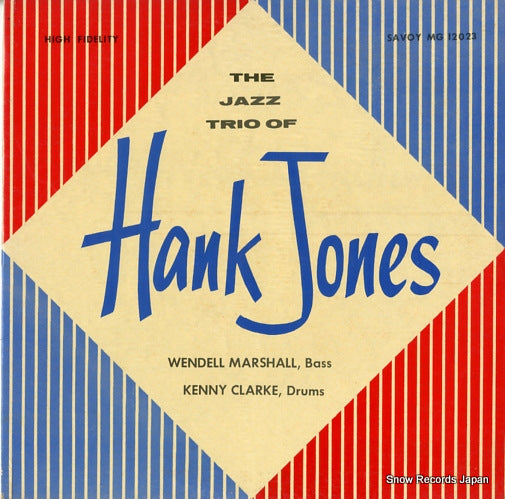 JONES, HANK the jazz trio of hank jones MG12023