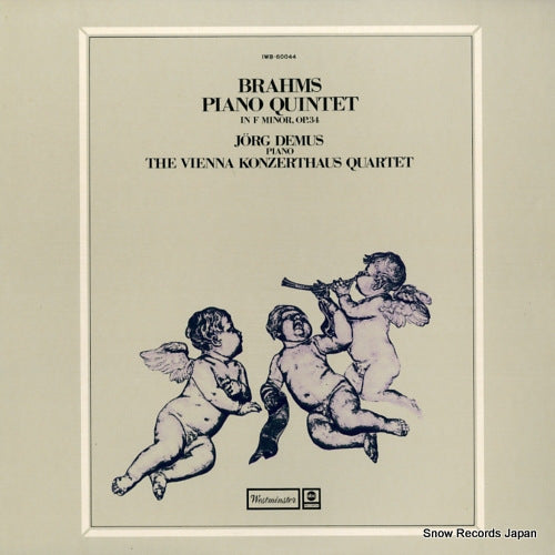 VIENNA KONZERTHAUS QUARTET, THE brahms; piano quintet in f minor IWB-60044