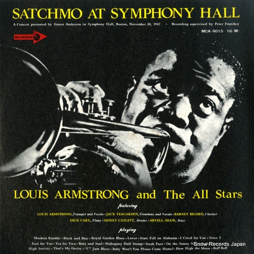 ARMSTRONG, LOUIS satchmo at symphony hall MCA-9015(M)