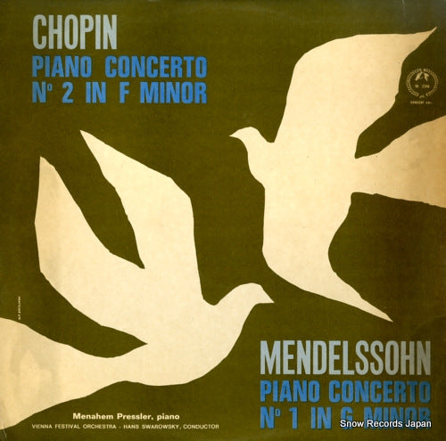 PRESSLER, MENAHEM chopin; piano concerto no.2 in f minor M-2314