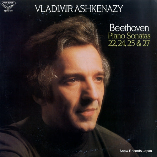 ASHKENAZY, VLADIMIR beethoven; piano sonatas 22, 24, 25 & 27 K25C-126