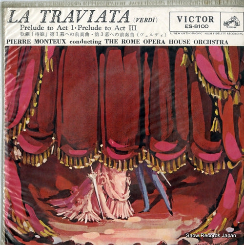 MONTEUX, PIERRE  verdi; la traviata ES-8100