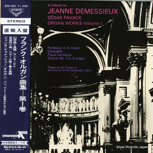 DEMESSIEUX, JEANNE franck; organ works vol.1 SDD202