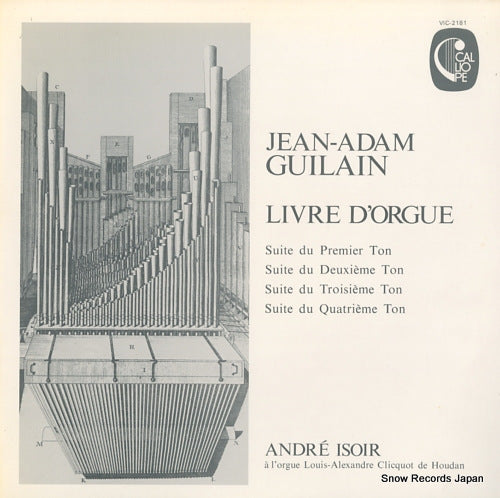 ISOIR, ANDRE guilain; livre d'orgue VIC-2181