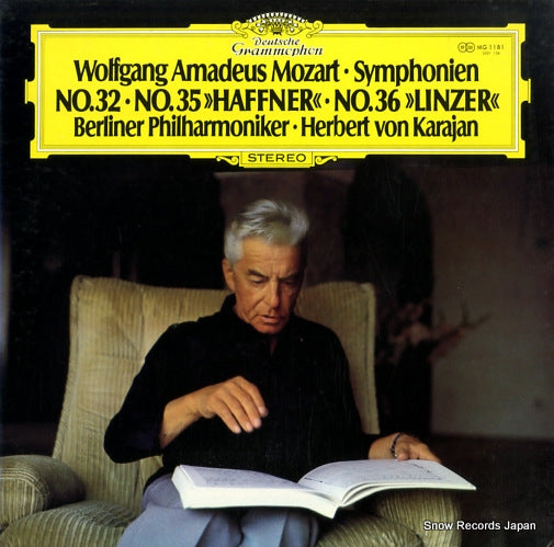 KARAJAN, HERBERT VON mozart; symphonien no.32 no.35 "haffner" no.36 "linzer" MG1181