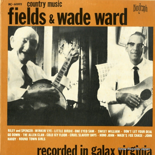 WARD, FIELDS AND WADE country music fields & wade ward RC-6002