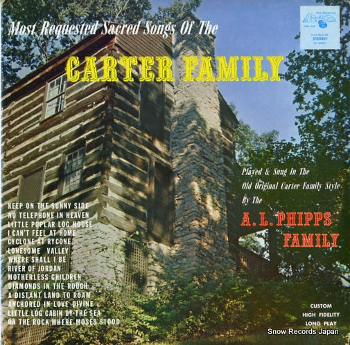 PHIPPS FAMILY, THE most requested sacred songs of the carter family PMR139