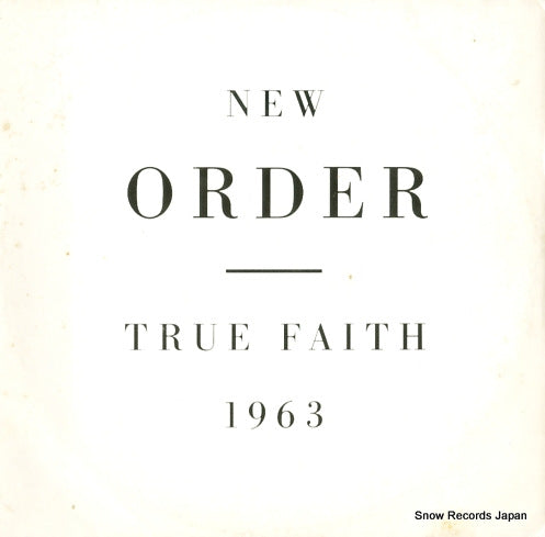 NEW ORDER true faith FAC183