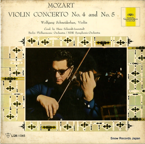 SCHNEIDERHAN, WOLFGANG mozart; violin concerto no.4 and no.5 LGM1045